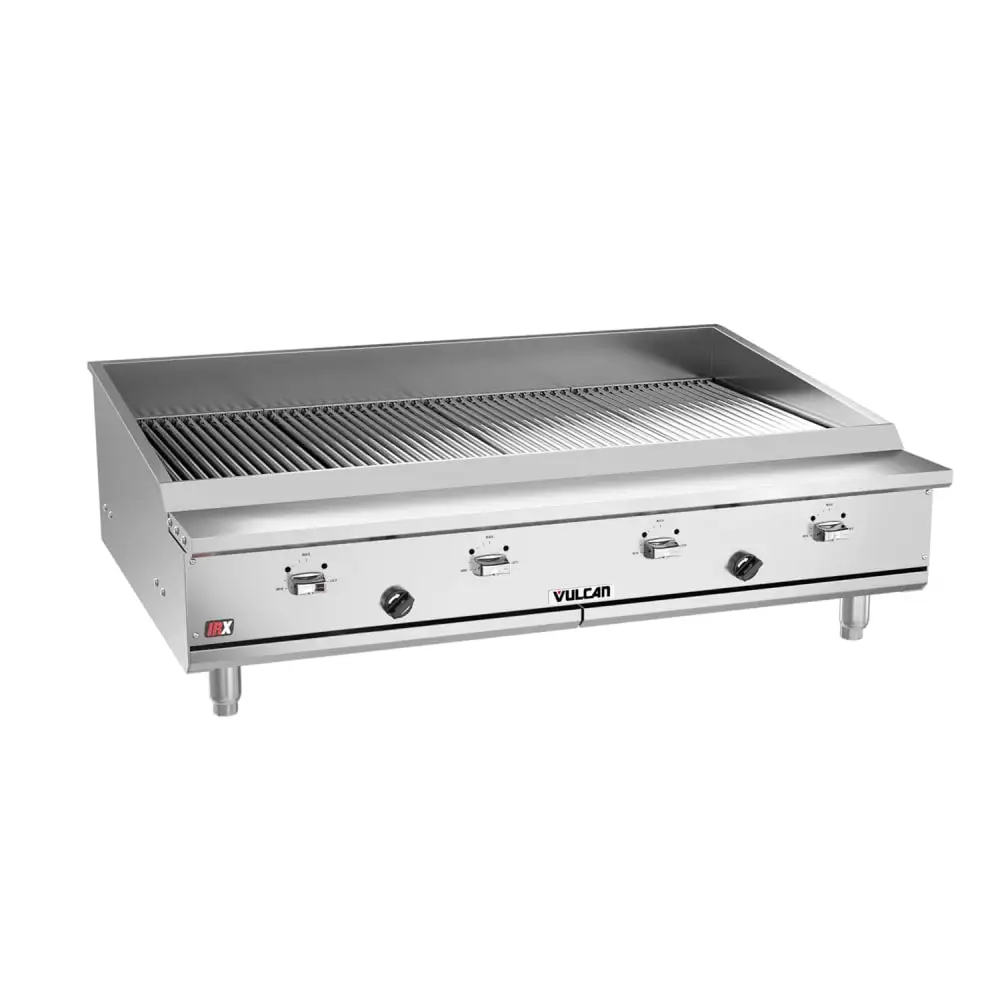 Vulcan VTEC48 47 1/2" Countertop Charbroiler W/ Conversion Burner, Natural Gas