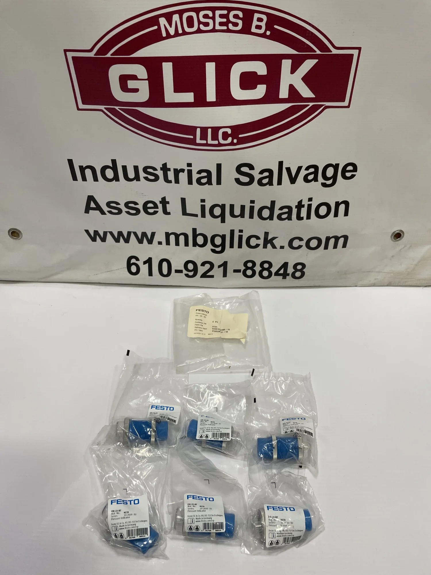 FESTO OH-22-RT Pressure Indicator 116psi 4131 -NIB lot of 6