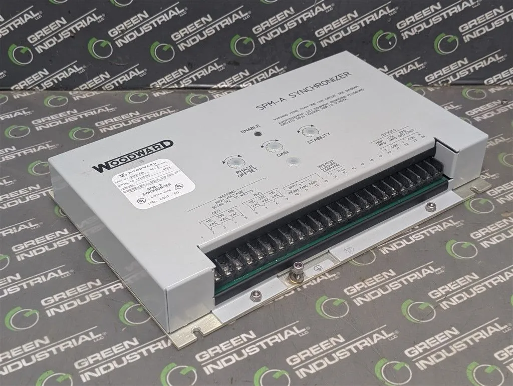 Woodward 9907-028 SPM-A Synchronizer Module Rev. E Used