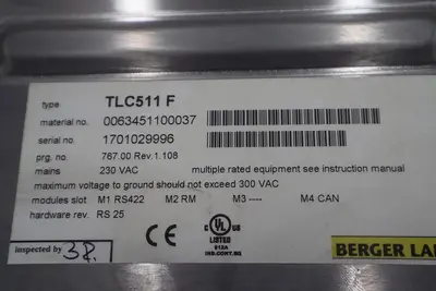 Bereger Lahr TLC511 F Servo Drive POSITIONING CONTROLLER 5 AMP STOCK B-727
