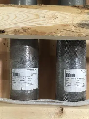 DORNER 72" CONVEYOR DRIVE & IDLER ROLLERS