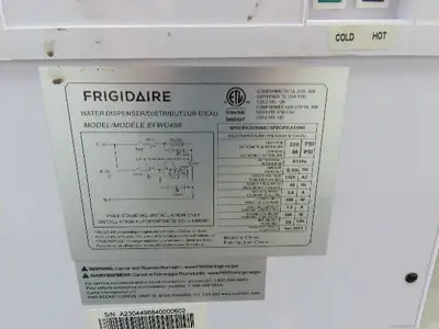 Frigidaire EFWC498 Top Loading Water Cooler Dispenser Hot Cold 5 Gallon