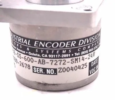 NEW BEI H20DB-39-SS-600-AB-7272-SM14-24V