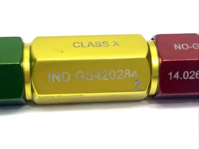 GS420284, IND GS420284 | Vermont Gage IND GS420284 Class X Pin Gage GO 13.974mm NO-GO 14.026mm - Used