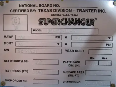 NEW TRANTER UX-055-UJ-32 SUPERCHANGER UX055UJ32