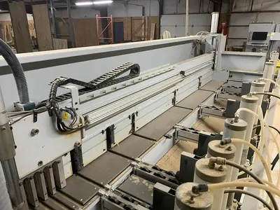 HOLZMA OPTIMAT HPP 11/32, 10' HORIZONTAL FRONT LOADING PANEL SAW
