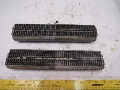 ENTRETEC MB2,5/6,4G DIN Rail W/45+ Terminal Blocks W/12-1/2" Lot of 2