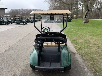 (1) 2015 E-Z-Go golf cart with a Kawasaki gas engine, does not include Club canopy, includes ball wa...