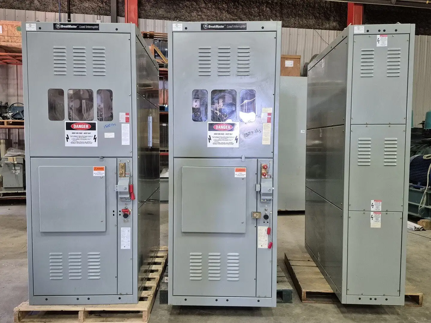 Double Fused Interrupter Switch 5 kV, 4160 Volts & Conduit Cabinet