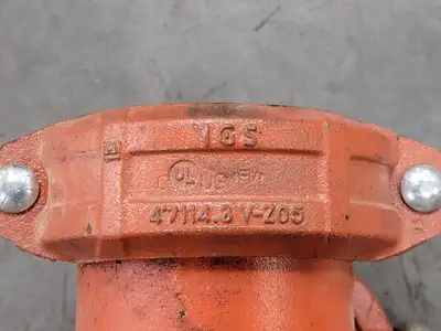 4", Equal-Tee, w/ 3x, 4", Couplings, Bolted, V-Z05