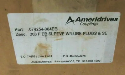 NEW AMERIDRIVE 074254-004EB GEAR COUPLING SLEEVE 074254004EB
