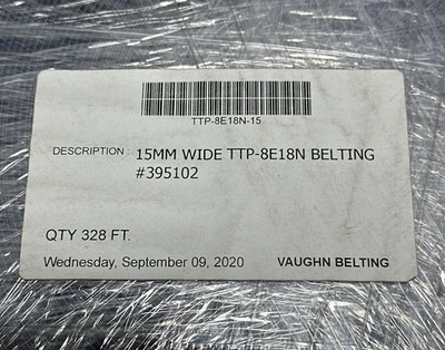 NEW Vaughn Belting TTP-8E18N