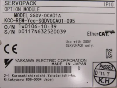 NEW YASKAWA SGDV-170DE1A000000200 SERVOPACK SGDV-0CA01A SGDV170DE1A000000200