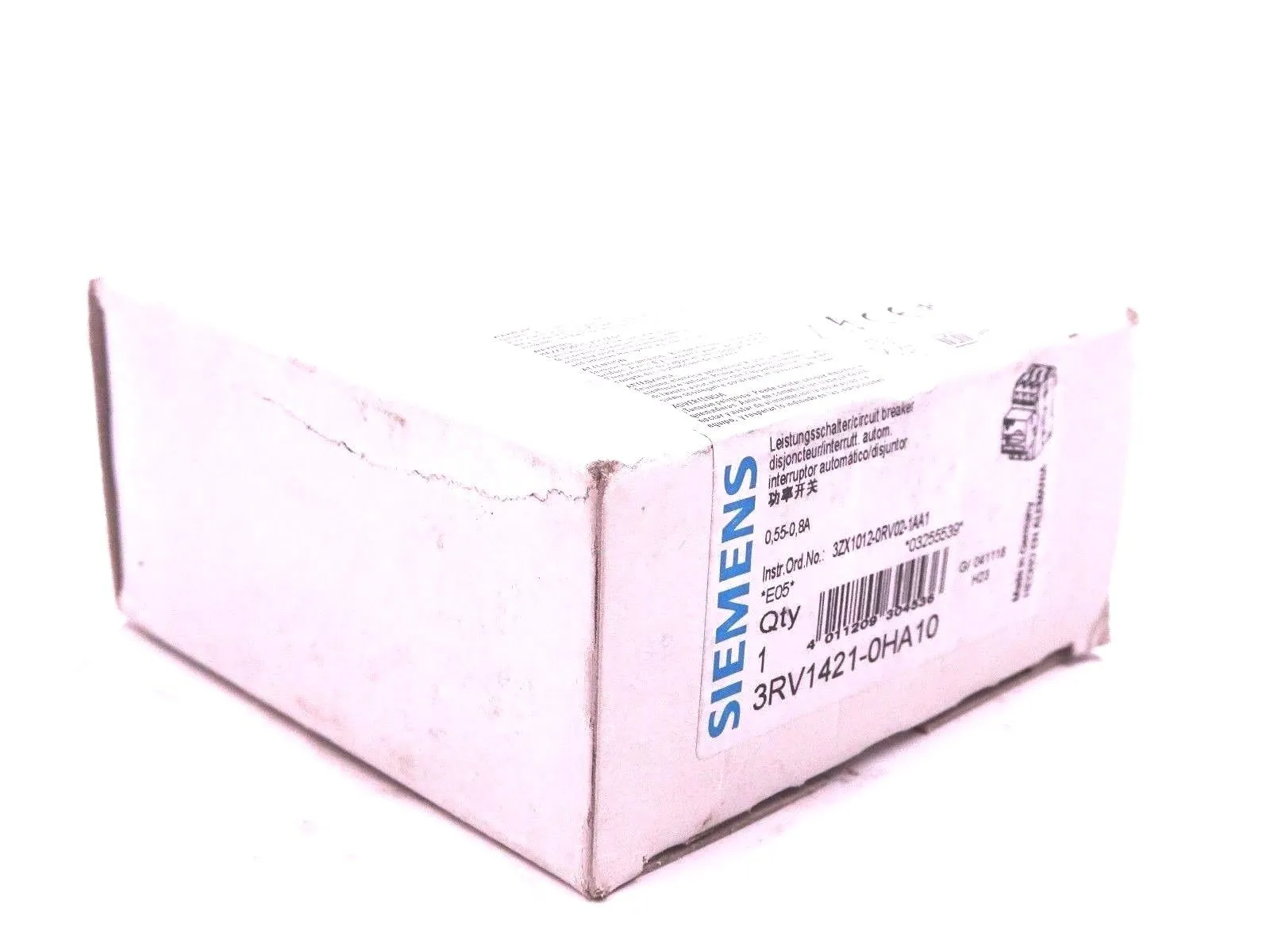 NEW SIEMENS 3RV1421-0HA10 CIRCUIT BREAKER 3RV14210HA10