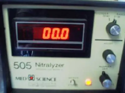 QTY. 1. MED SCIENCE 505 NITRALYZER NITROGEN GAS ME...