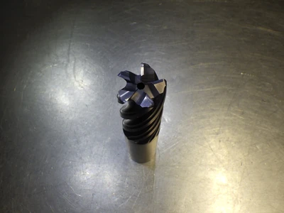 Kyocera / SGS 25mm Coolant Thru 5 Flute Carbide Cr Endmill 2mm R 47147 (LOC3525)