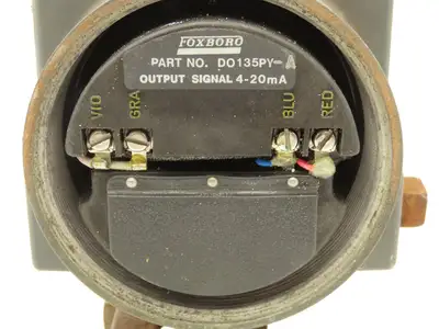 Foxboro 821GM-IK1NL2 Pressure Transmitter 4mA = 0 psi 20mA = 25 psi 12.5- 65 VDC