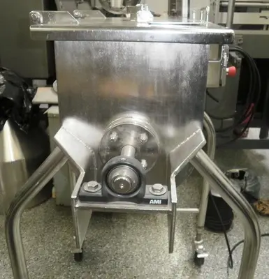 2 Cubic foot Stainless steel Double Ribbon Blender – Unused 1HP Motor & Gearbox 120v, Full Rebuilt Electronics.