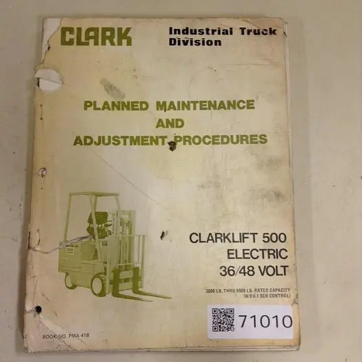 Used CLARK EQUIPMENT PMA 418 Manuals Michigan US | Ideal Machinery #567308