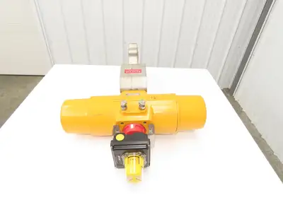 Velan 6" Stainless Butterfly Valve Air Operated Hytork 1125 Actuator Positioner