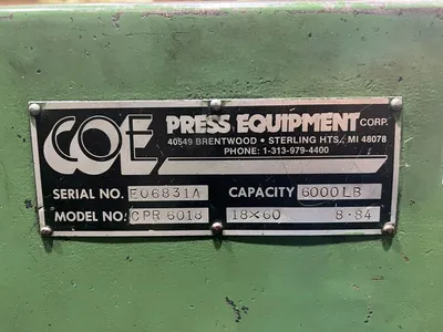USED 1984 COE CPR 6018