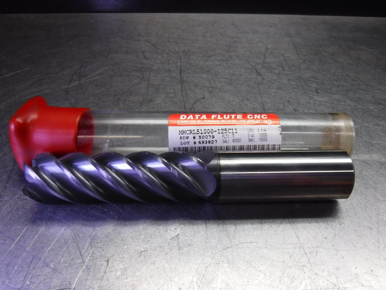 Data Flute 1" Solid Carbide Endmill 5 Flute MHCRL51000-125C11 (LOC418B)