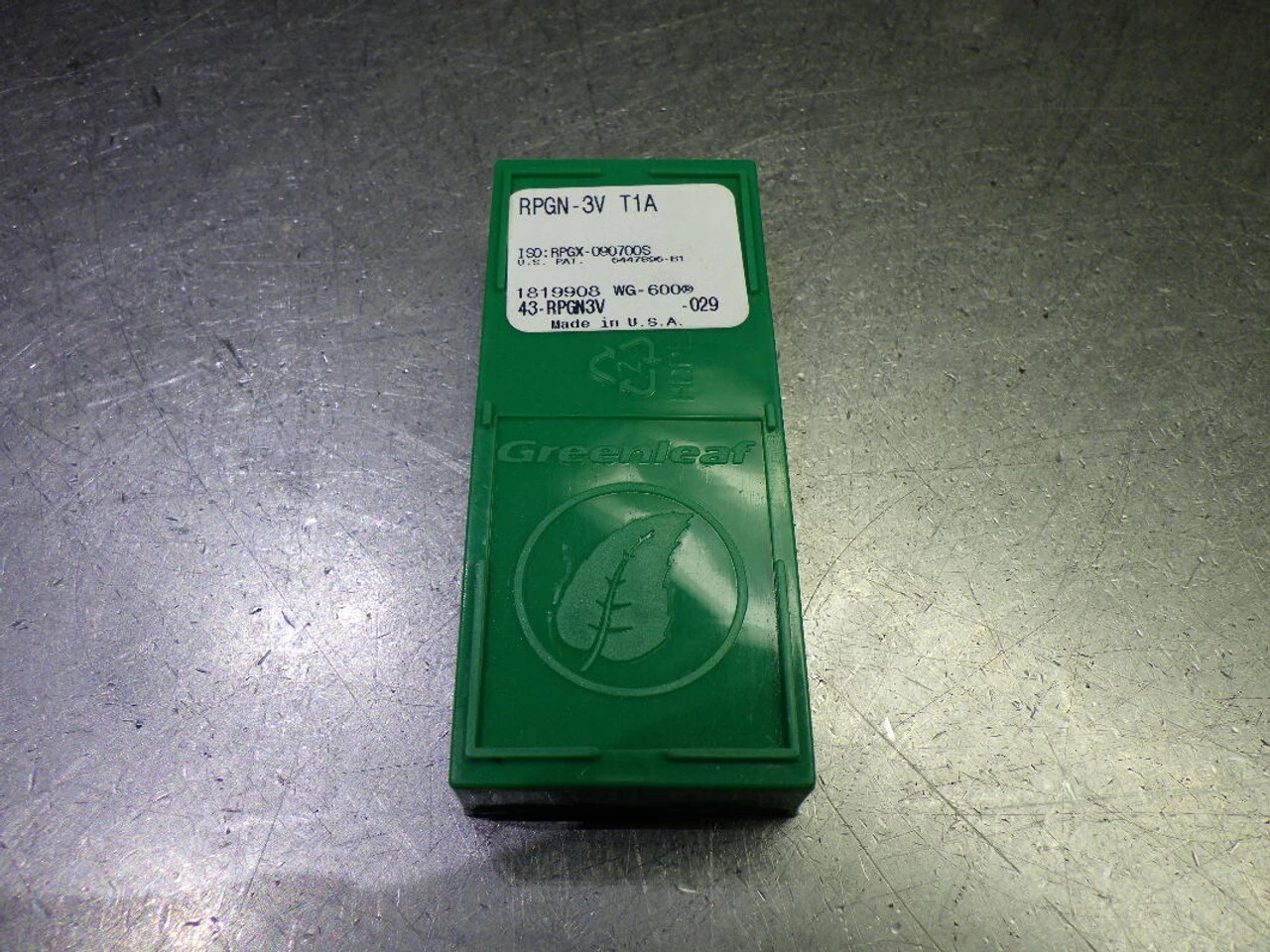 GreenLeaf Ceramic V-Bottom Insert QTY10 RPGN-3V T1A WG-600 (LOC2413B)