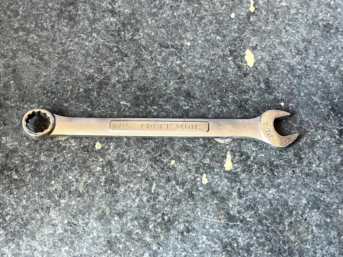 Craftsman 7/16in. Combination Wrench VA 44694 Made in USA,  6" long 12 Point