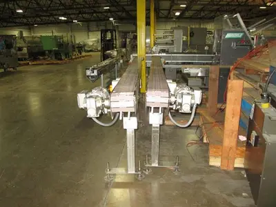 Hanover 6" wide x 14-ft Long Stainless Steel Flat Top Chain Conveyor