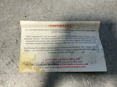 Used LAST WORD PBE026 Tooling & Accessories (Other) Ohio US | HGR 24 #1315023