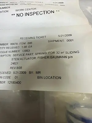 Used FISHER 24821 Pump & Valve Parts Ohio US | Surplus Asset Holdings #1246723