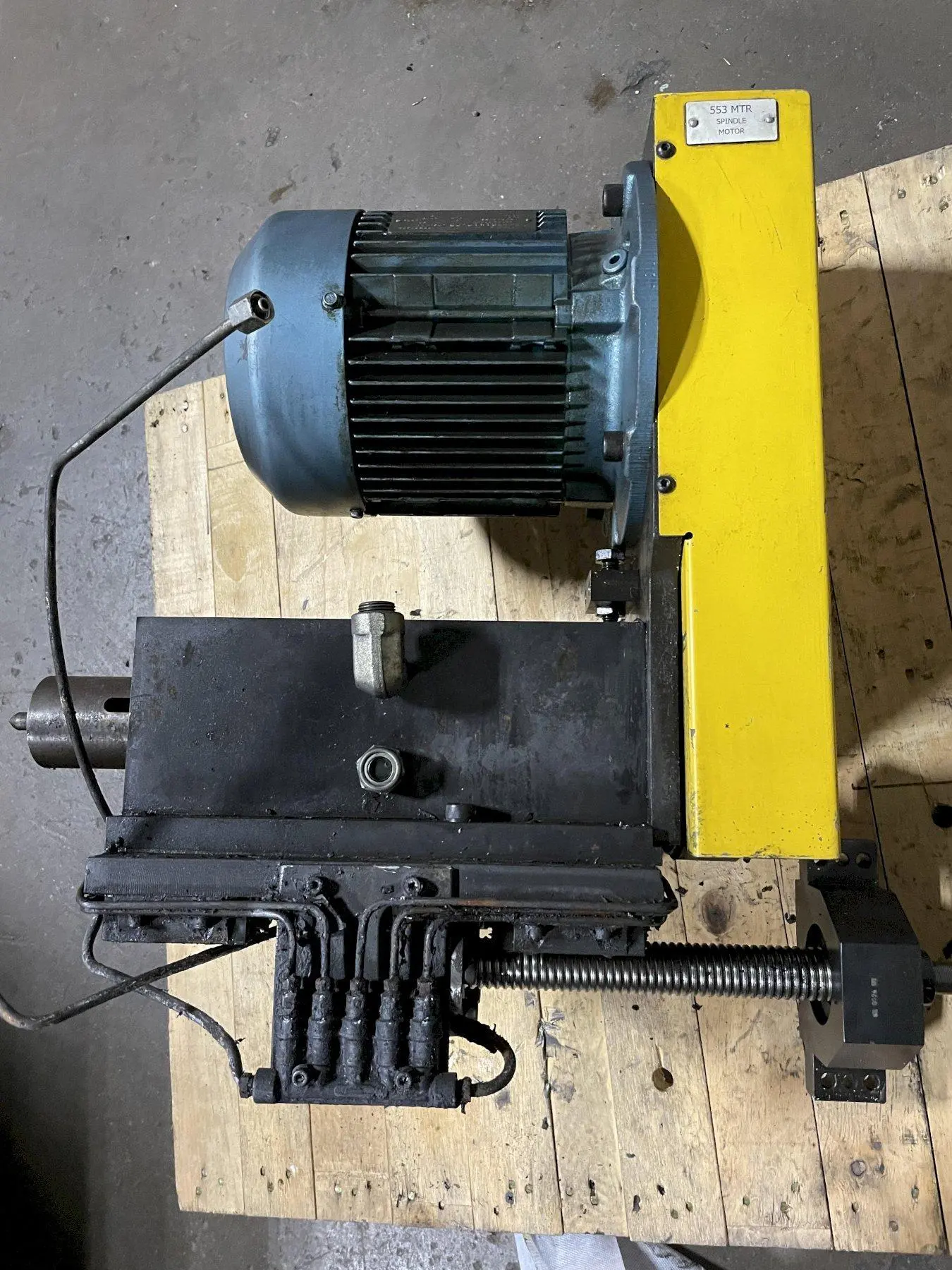 Motorized Tailstock with a Ballscrew and Sew Eurodrive DFT90L6 Motor