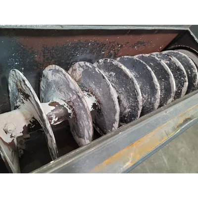 Used 12" Dia. X 5' long Carbon Steel Screw Auger Feeder [PART]