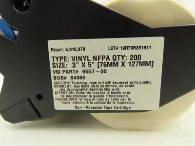 Brady 64960 Supply Cartridges For Label And Sign Maker 3" X 5"