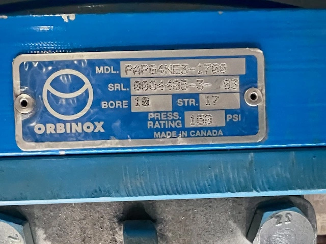 16" Orbinox Stainless Steel Air Operated Knife Gate Valve
