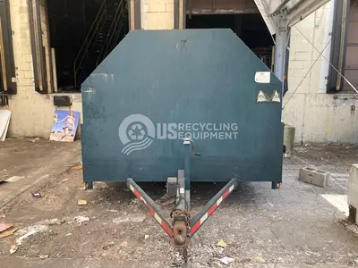 Unknown Manufacturer: Used Six (6) Portable Recycling Bins on Trailers