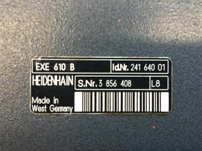USED HEIDENHAIN EXE 610 B-INTERPOLATION UNIT, 235 322-22,(ENCOD.I/