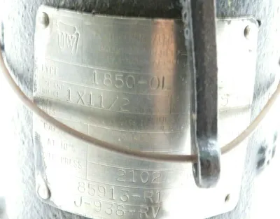 REPAIRED TELEDYNE FARRIS 1850-OL 1X11/2 RELIEF VALVE