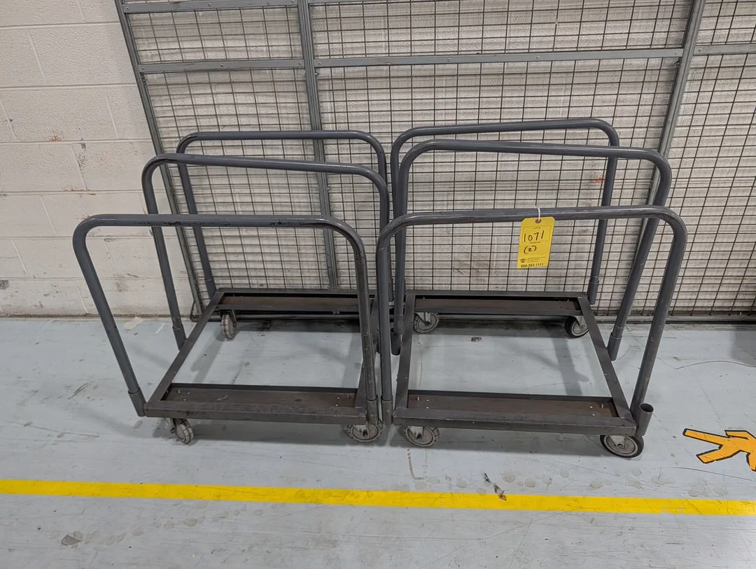 (2) Rolling Table Carts