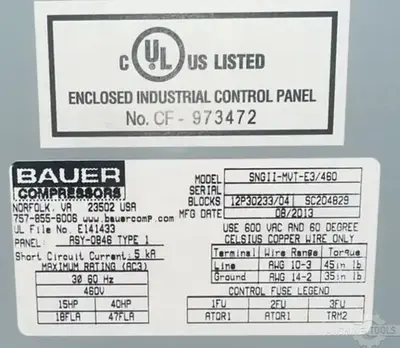 USED 2013 BAUER SNG II