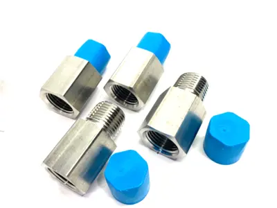 USED SWAGELOK STAINLESS STEEL PIPE ADAPTER FITTING 1/2"
