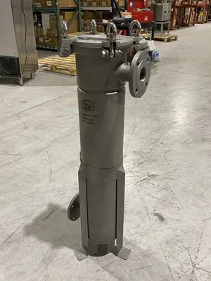 USED SHANGHAI BI-YUN SINGLE BAG FILTER HOUSING 10 MICRON
