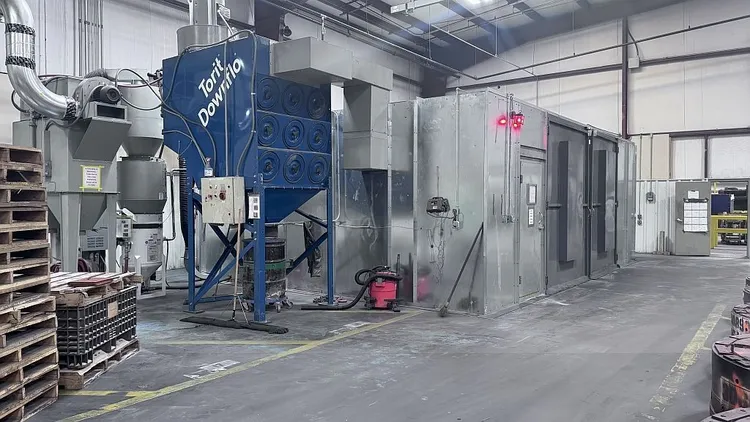 CK Construction Blast Booth Blast Booth | T.R. Wigglesworth Machinery Co.