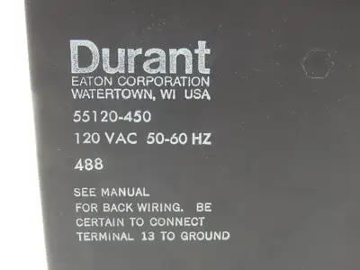 Eaton Durant 55120-450 Solid State 120 Digital Totalizer Counter 8-Digit 120V