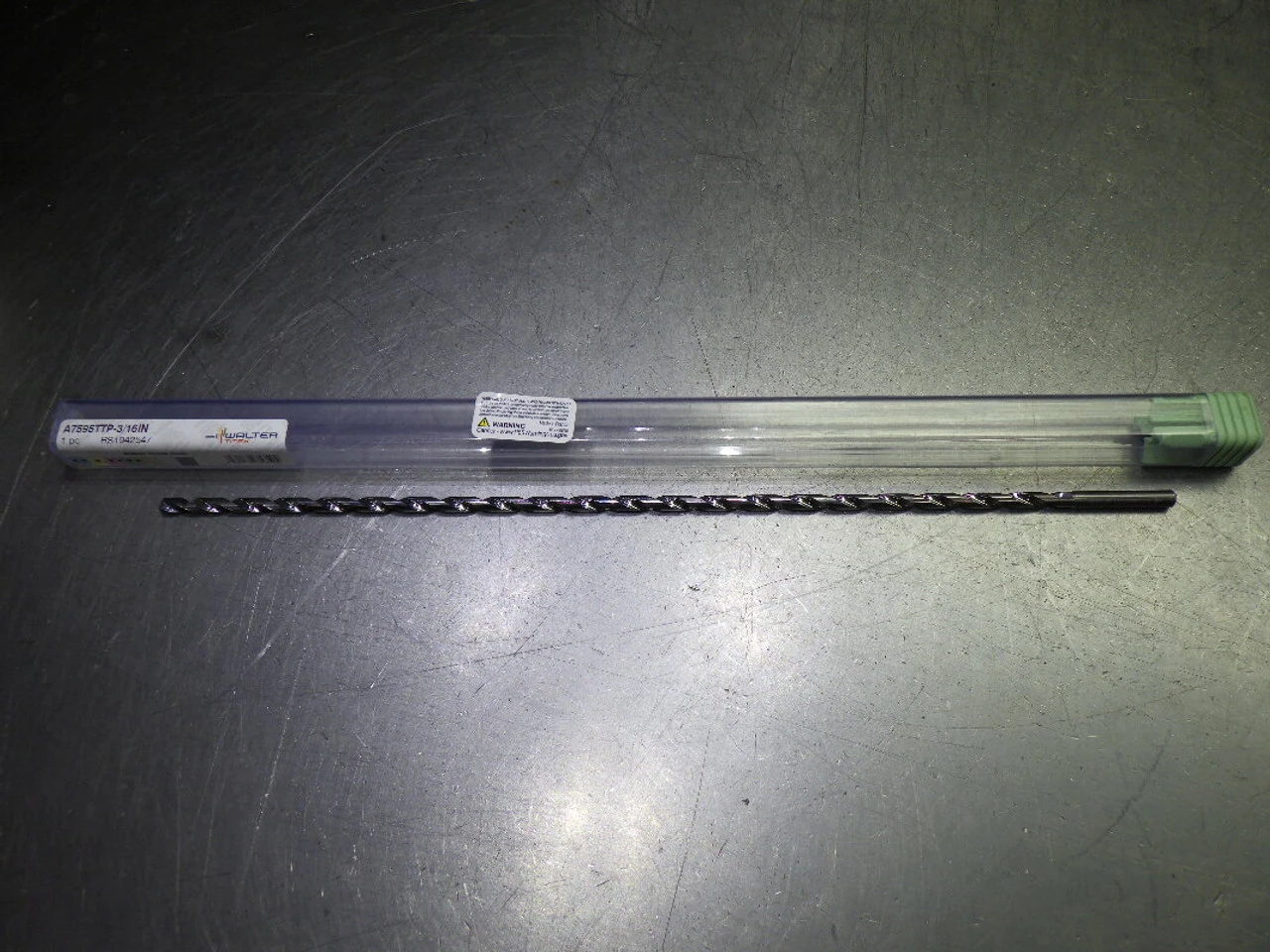 Walter 3/16" Coolant Thru Carbide 50xD Drill 5mm Shank A7595TTP-3/16IN (LOC2899A)