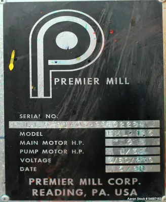 Used PREMIER ML1.5 Sand - Media Mills Illinois US | Aaron Equipment #1515467