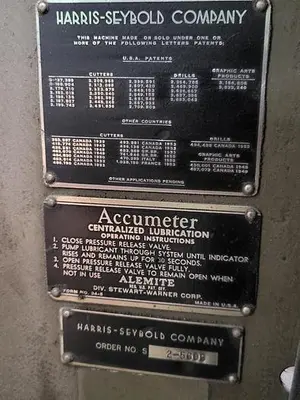 HARRIS SEYBOLD CJH-S Extrusion Other, Guillotine | Mark One Machinery (2)