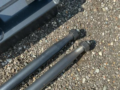 New JCT Bale Spear Skid Steer Attachment, Universal Quick Attach, Has Two Spears that Stick Out Appr...