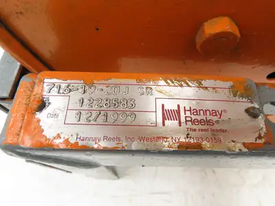 Hannay Reels 716-19-20J SR Retractable Industrial Air Hose Reel 1/2" X 37'