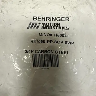 New | in-Stock BEHRINGER H41050-PP-SCP-SWP Valves/Fittings | Surplus Asset Holdings #1220006